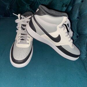 Nike Black and White High-Top Sneakers